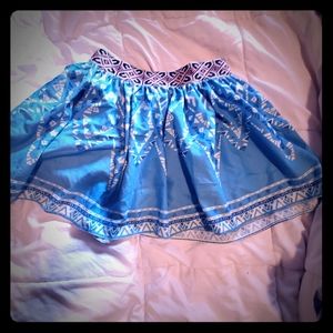 Blue mini skirt